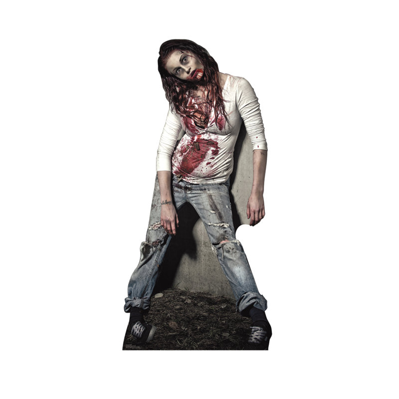 Meuble-fille zombie Halloween