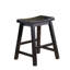 Casual Dining Saddle Seat Stools 2Pc Set Solid Wood  Finish Home Furniture-726183250-726183251