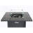 25" H X 30" W Steel Outdoor Fire Pit Table With Lid
