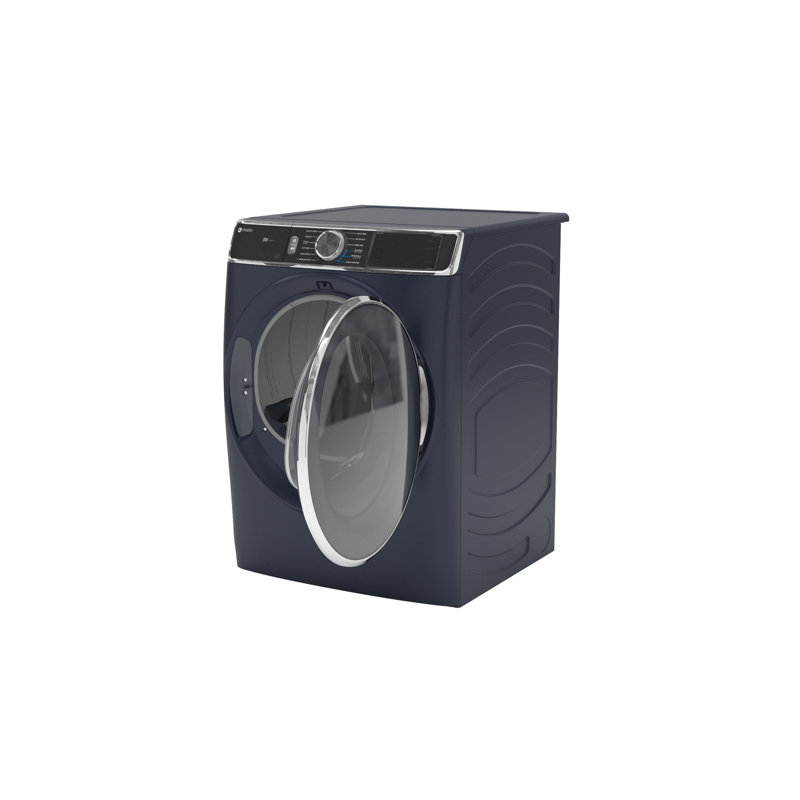 GE Profile 7.8 Cu Ft Capacity Smart Front Load Gas Dryer With Steam And Sanitize Cycle, Sapphire Blue, Electric