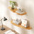 Live Edge Natural Fir Wood Shelves, Wall Mounted Shelves, Set of 2