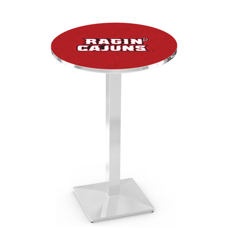 Table bistro NCAA 36 ", Chrome, Université de Louisiane à Lafayette