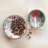 Enameled Mango Wood Bowls With Woodland Flora/Fauna Pattern