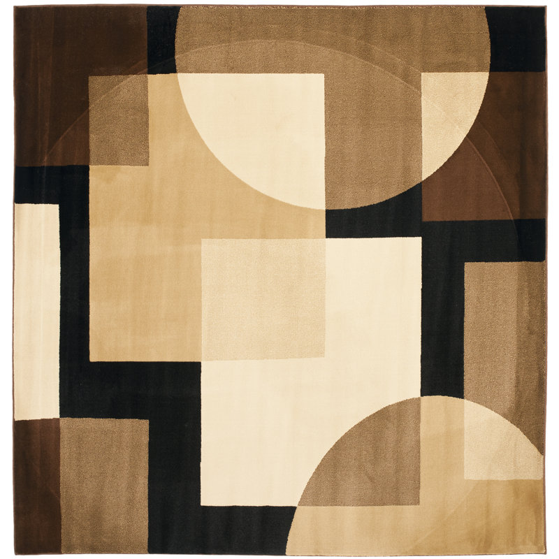 Charis Performance Abstract Rug, Square 6'