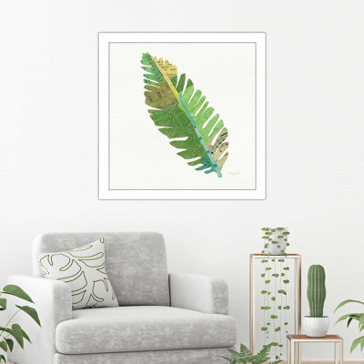 « tropical fun palms iv », reproduction de peinture à l’aquarelle