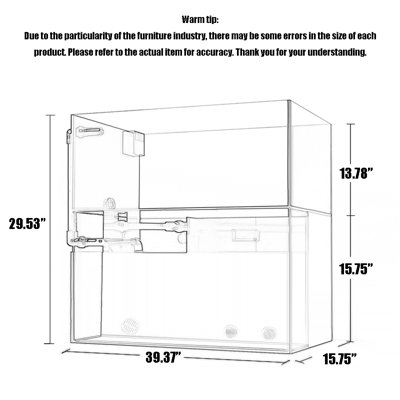 Ultra-Clear Glass Ultra-Narrow Overflow Double-Layer Aquarium Tank