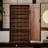 Nut-brown Rectangular Solid Wood Jewelry Armoires