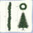 6FT Pre-Lit Aspen Fir Artificial Christmas Tree With Wreath & Garland,Grass  Xmas Tree With 380 Multi-Colour LED S, 11 Ing Modes, 861 PE Branch Tips,  Indoor Holiday Decor