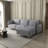 Chene Modern Sofa L Shape Sectional Sofa With USB Fabric