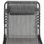 Chaise de piscine inclinable inclinable avec rangement réglable et réglable - Coussin amovible gris pour piscine, poche latérale, relaxant,