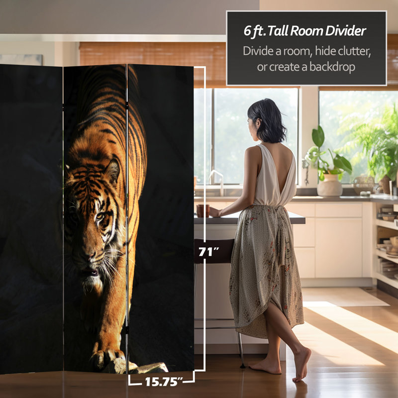 Paravent réversible Tyger, Tyger, Tigre