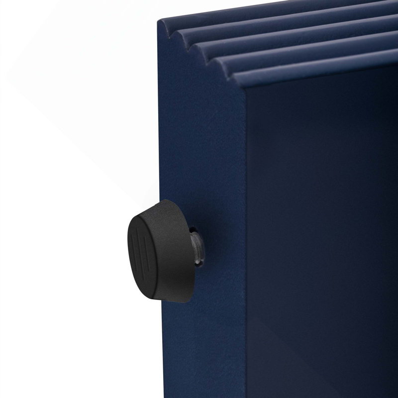 Console d'entrée avec tiroirs cannelés Codel, Bleu