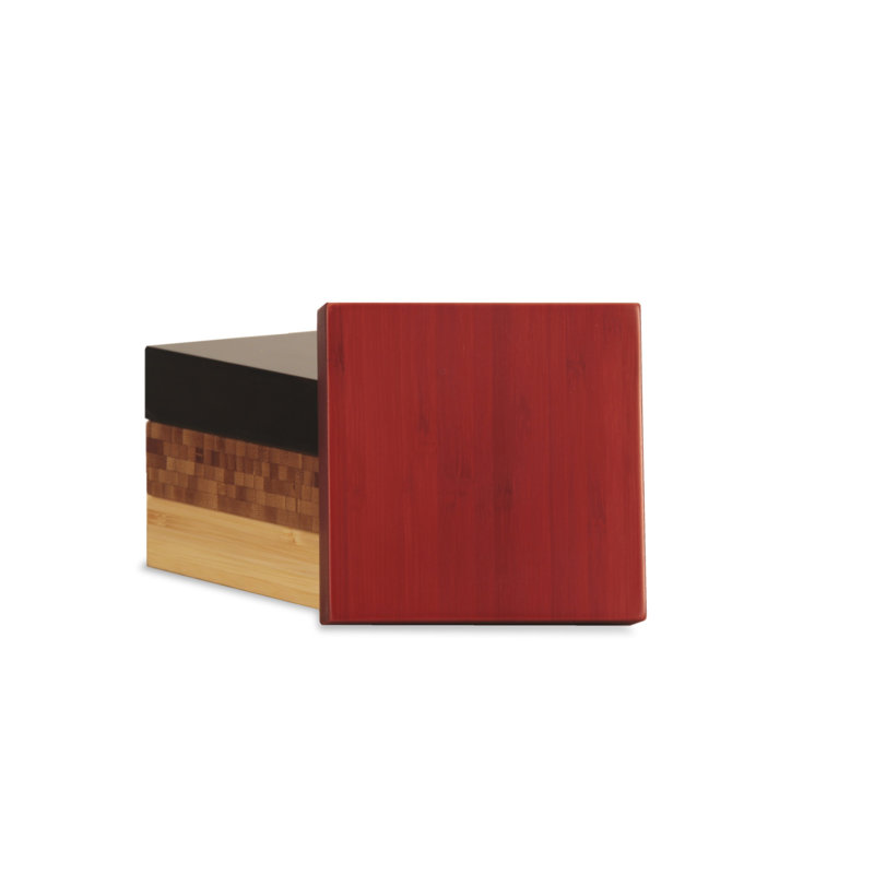 Tabouret d'appoint en bois massif, Crème