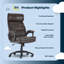 Grand et grand fauteuil de bureau Serta Comfort-98967763
