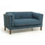 Causeuse moderne en tissu chenille de 58,27 pouces, canapé décoratif, avec coussin amovible, salon, bureau, salon, bleu