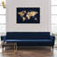 Mapamundi Metallic World Splash Modern - cadre photo, impression-73342190-73342186