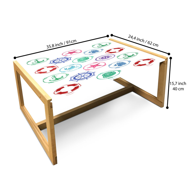Jadyne Sled Coffee Table, 90cm H x 62cm W x 40cm D