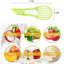 Trancheuse, découpeuse et coupeuse à avocat 3 en 1, 6,90 po x 2,20 po x 0,50 po, plastique sans BPA, ustensiles de cuisine, vert, poignée ergonomique sécuritaire