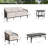 Asheville Patio Aluminum 5 Person Conversation Set With Cushions