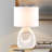 Ceramic Table Lamp White See Below