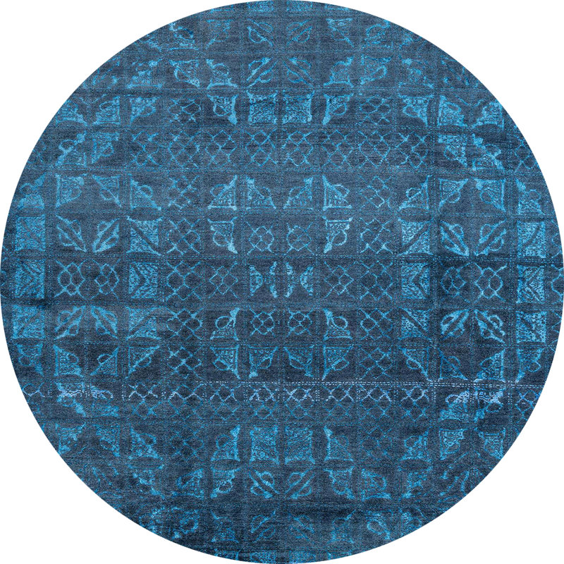 Tapis abstrait moderne 4498, Rond 8 pi