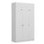 Armoire blanche moderne avec de nombreuses tablettes Wesa, 53,1 po x 74,8 po x 20,5 po | 100% panneau de particules enduit de mélamine, épaisseur: 0,7 pouce | Conception murale, solution de rangement élégante pour toute chambre à coucher ou garde-robe-108053776