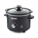 Geepas Slow Cooker 3 Temperature Settings, Easy-Clean