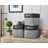 Foldable Storage Bin | Collapsible Sturdy Fabric Storage Basket Container W/Handles-87937422-87937425