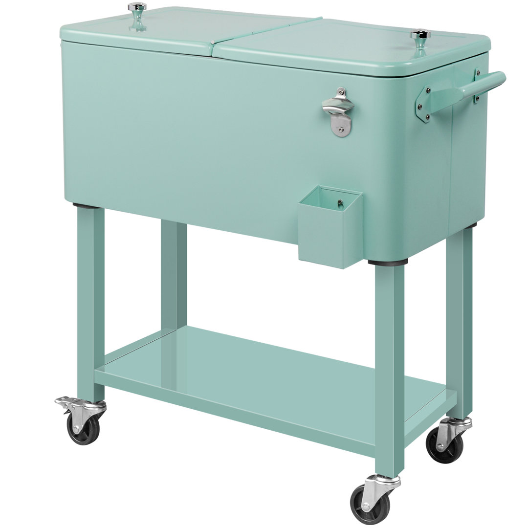 Winado 80 Qt. Outdoor Rolling Cooler Cart Winado 