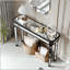 Console à miroir avec sculpture en bois rétro-471518444