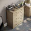 Somers Solid Wood 80cm W 5 - Drawer Chest of Drawers