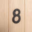 7.8cm H Iron House Number
