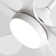 Damecia 42" 5-Blade Matte White 6-Speed Adjustable LED Ceiling Fan Light with Remote Control