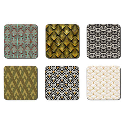 Square 6 Piece Coaster Set