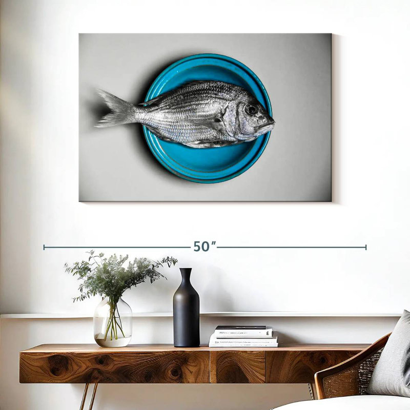Assiette de poisson Yarlin, H 26 po x l 39 po