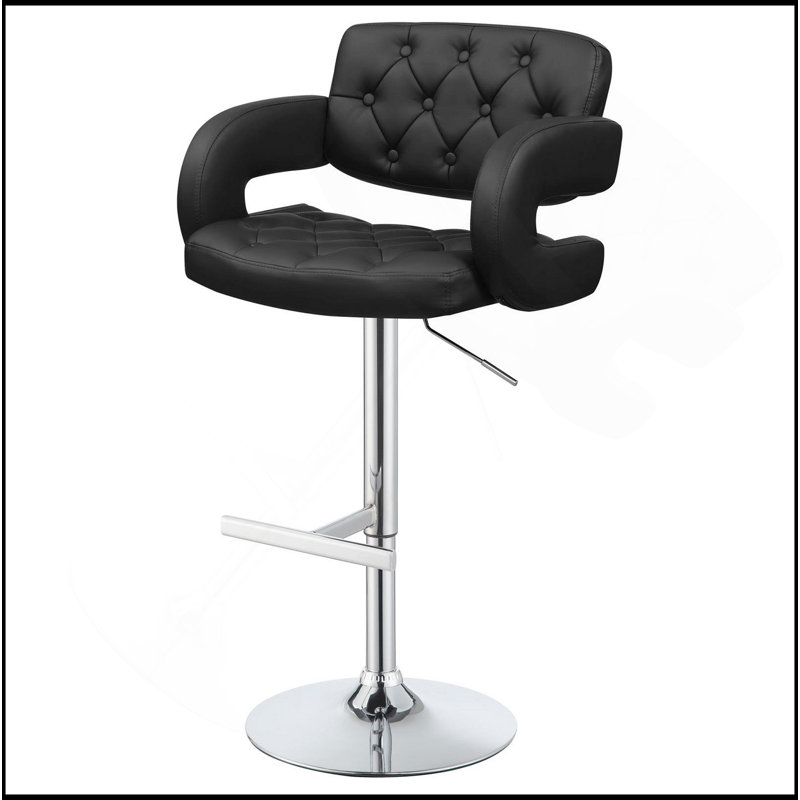 Tabouret de bar réglable noir