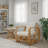 Aimara Rattan Upholstered Accent Armchair