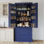 Garde-manger de ferme 77 po avec 3 tablettes réglables, 8 tablettes de porte et 3 tiroirs-2118275047