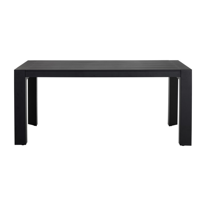 Table à manger Merano - Noir - - Noir, H 30 po x L 70 po x l 40 po