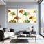 «Ginkgo Leaf Collage», reproduction d'art sur toile tendue sur toile (ensemble de 3)-118108901