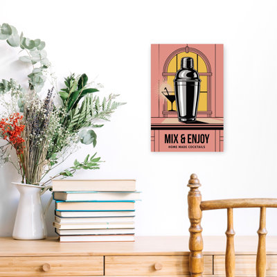 Art Deco Cocktail Shaker Classic Retro Vintage Architecture Wall Art