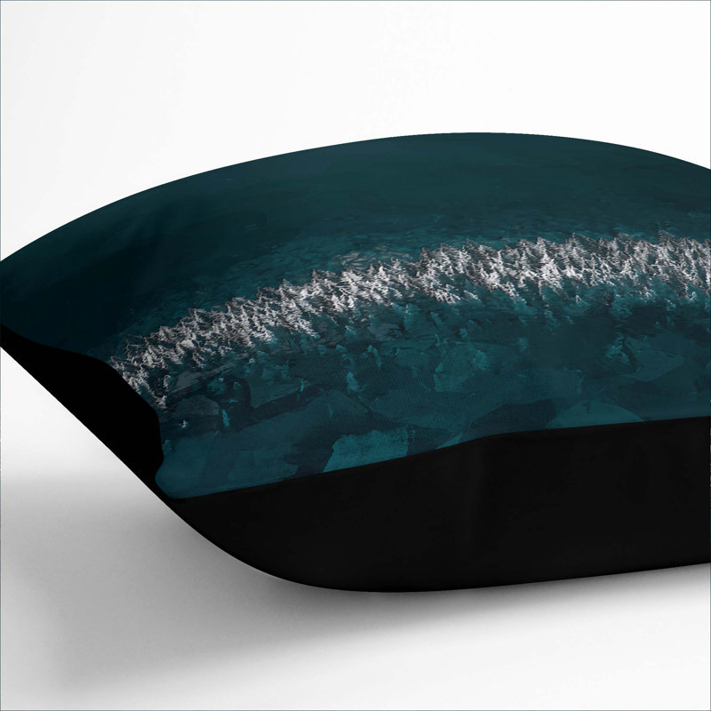 Square Cushion, 55cm H x 55cm W x 20cm D, Black