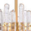 Luminaire suspendu 36 po avec glaçons en laiton