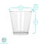 Argon Tableware Water Glasses - Drinking Tumblers - Straight-Sided Everyday Glassware Set-673089542-673089543