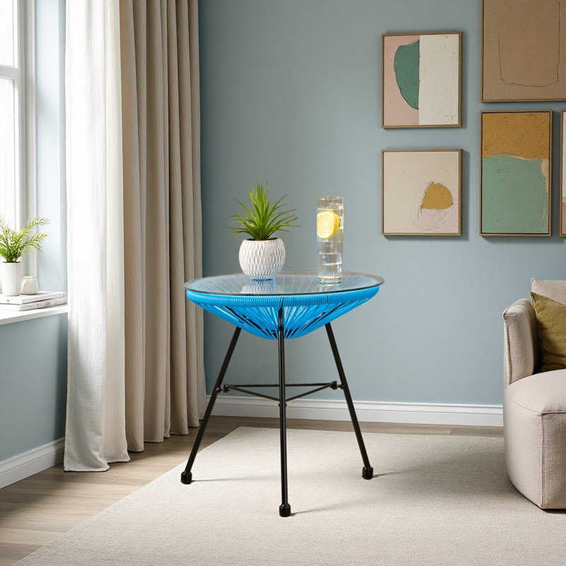 Side Table, Blue