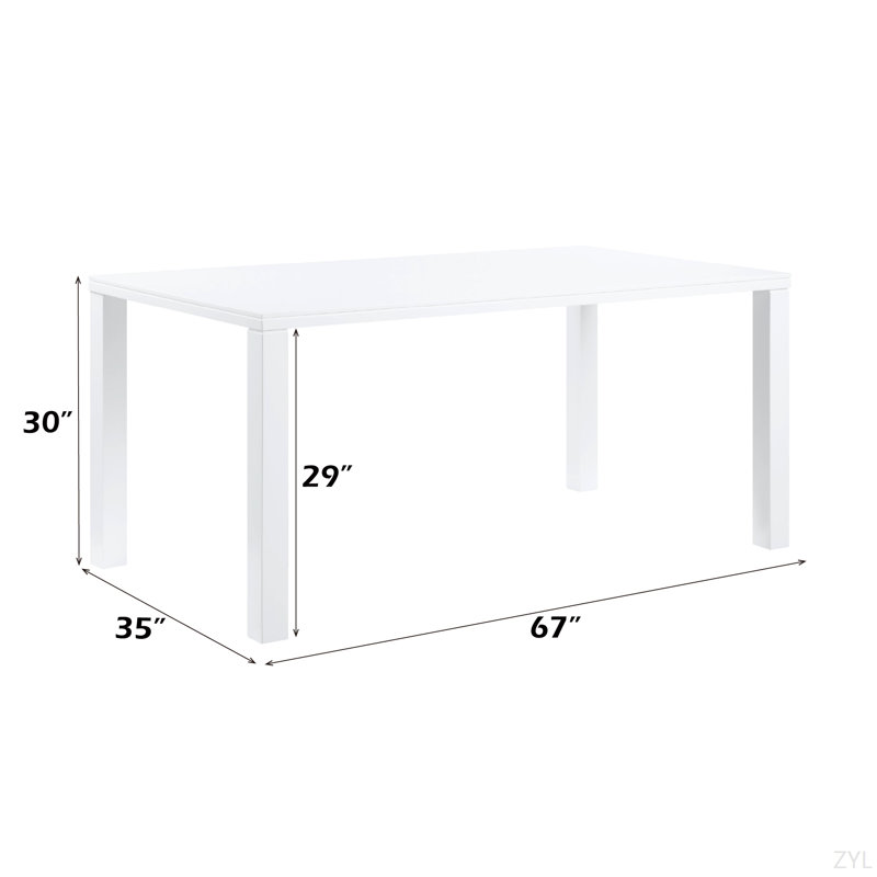 Table de salle à manger blanche