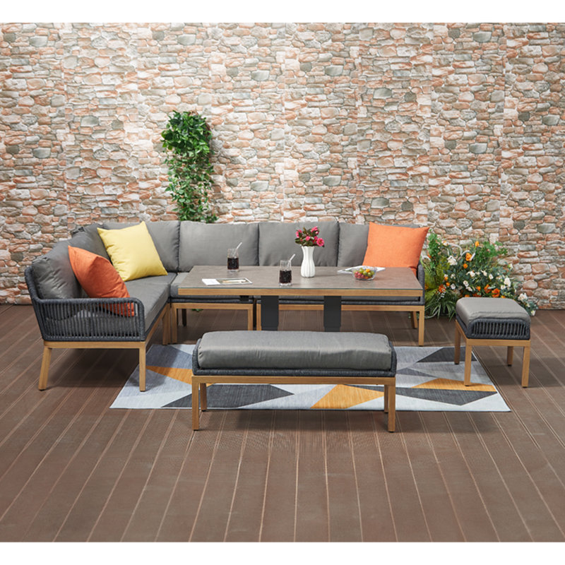 Corner sofa set with Lifting Table