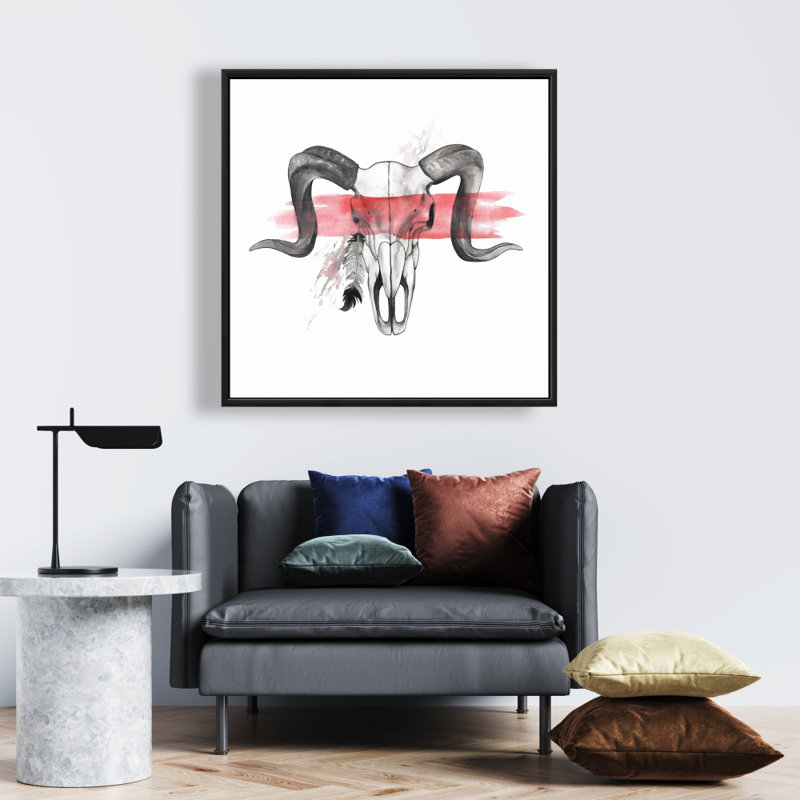 «Aries Skull With Feather»