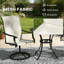 Ensemble de 2 chaises pivotantes à dossier haut en tissu respirant rotatif à 360 °-1161389255
