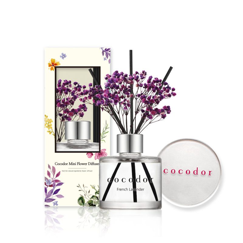 Diffuseur de fleurs Cocodor 50 ml (1,7 oz) / lavande française [ensemble de 40], Mauve, Lavande française